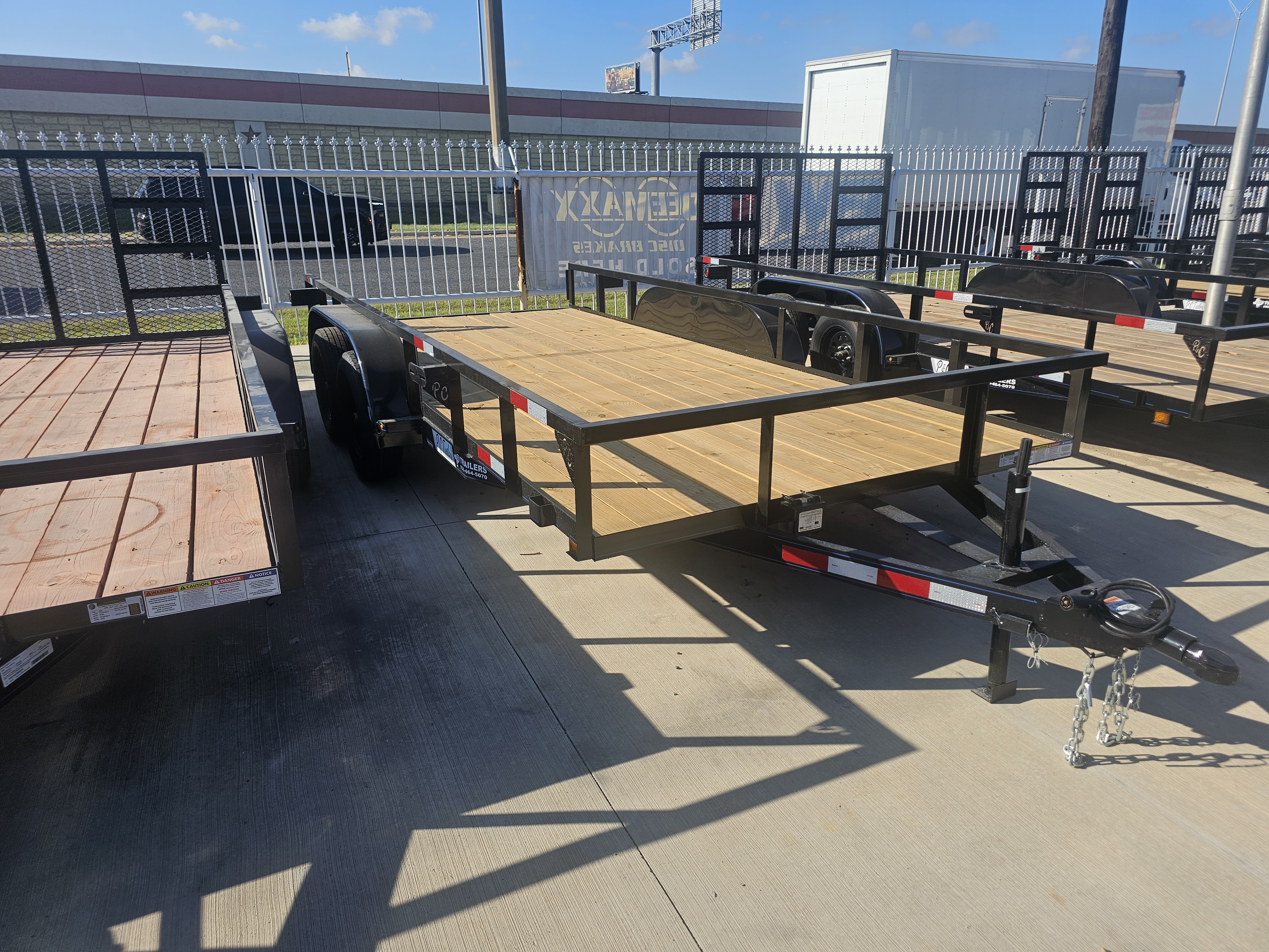New 2025 PCT Mfg 16' Utility Trailer