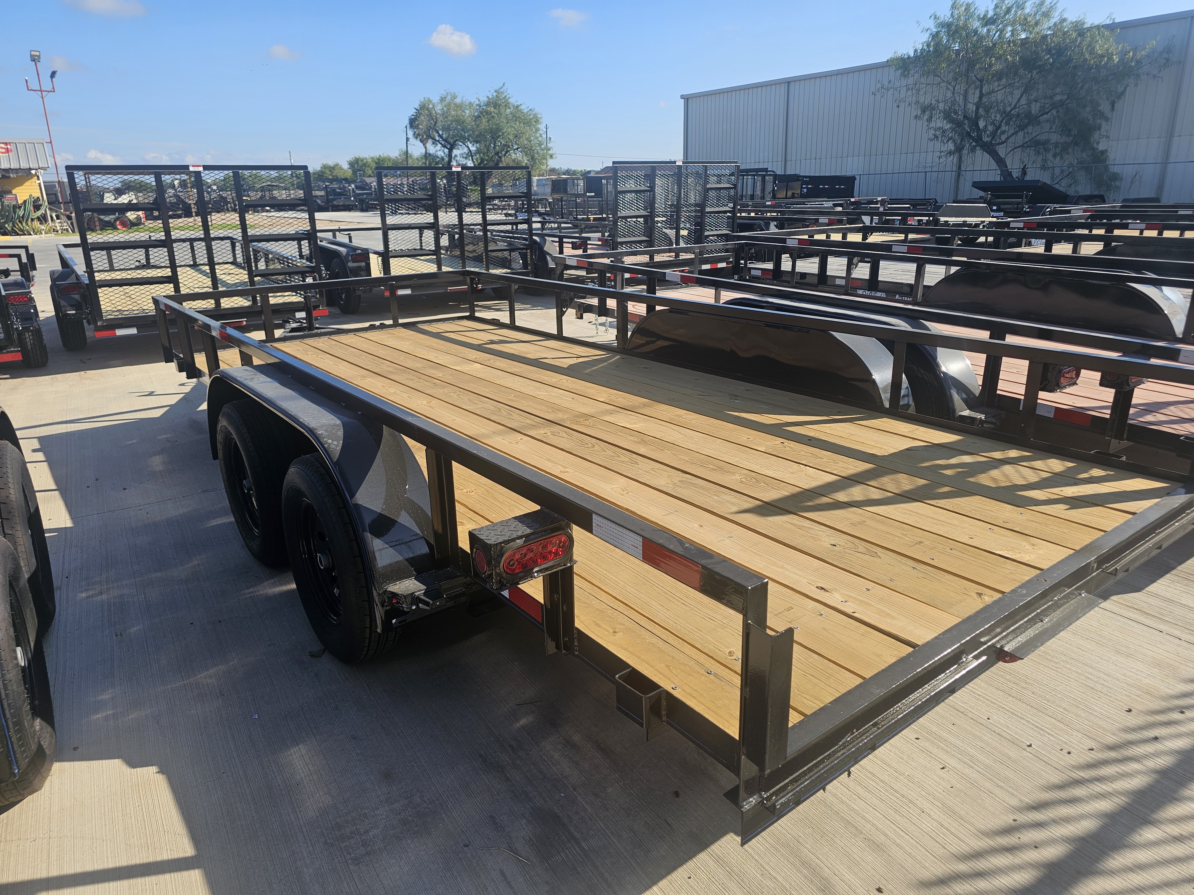 New 2025 PCT Mfg 16' Utility Trailer