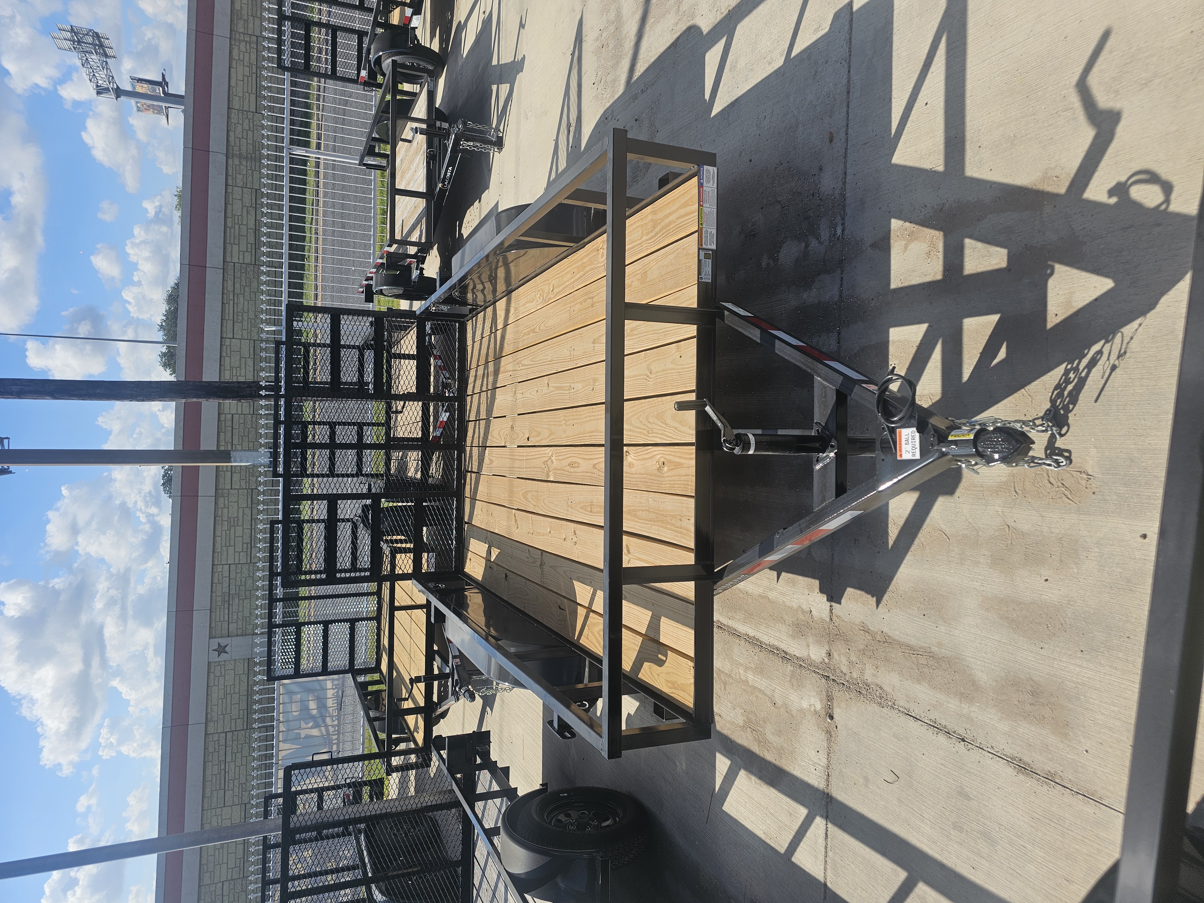 New 2025 PCT Mfg 77"X12' Utility Trailer