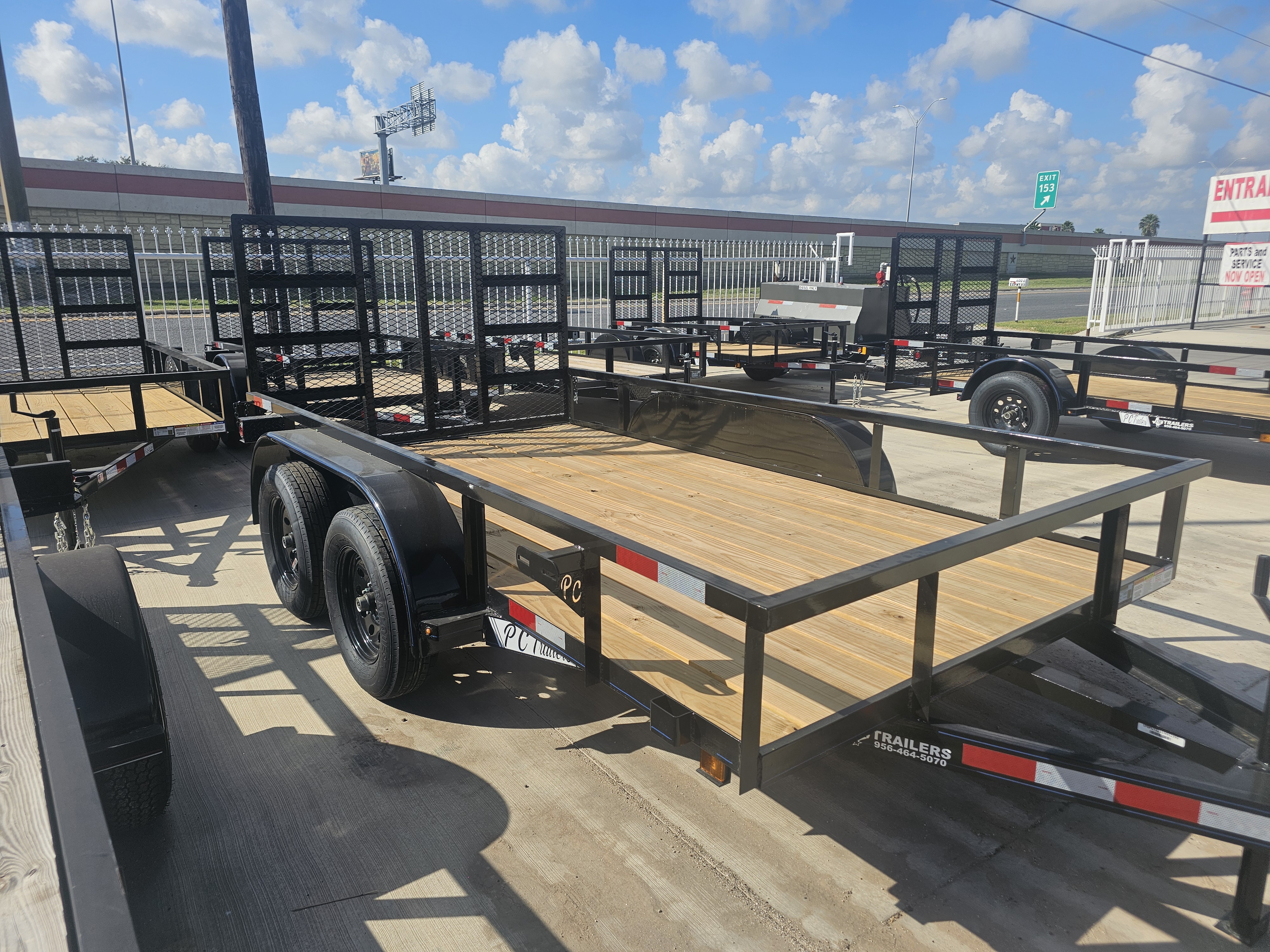 New 2025 PCT Mfg 77"X12' Utility Trailer