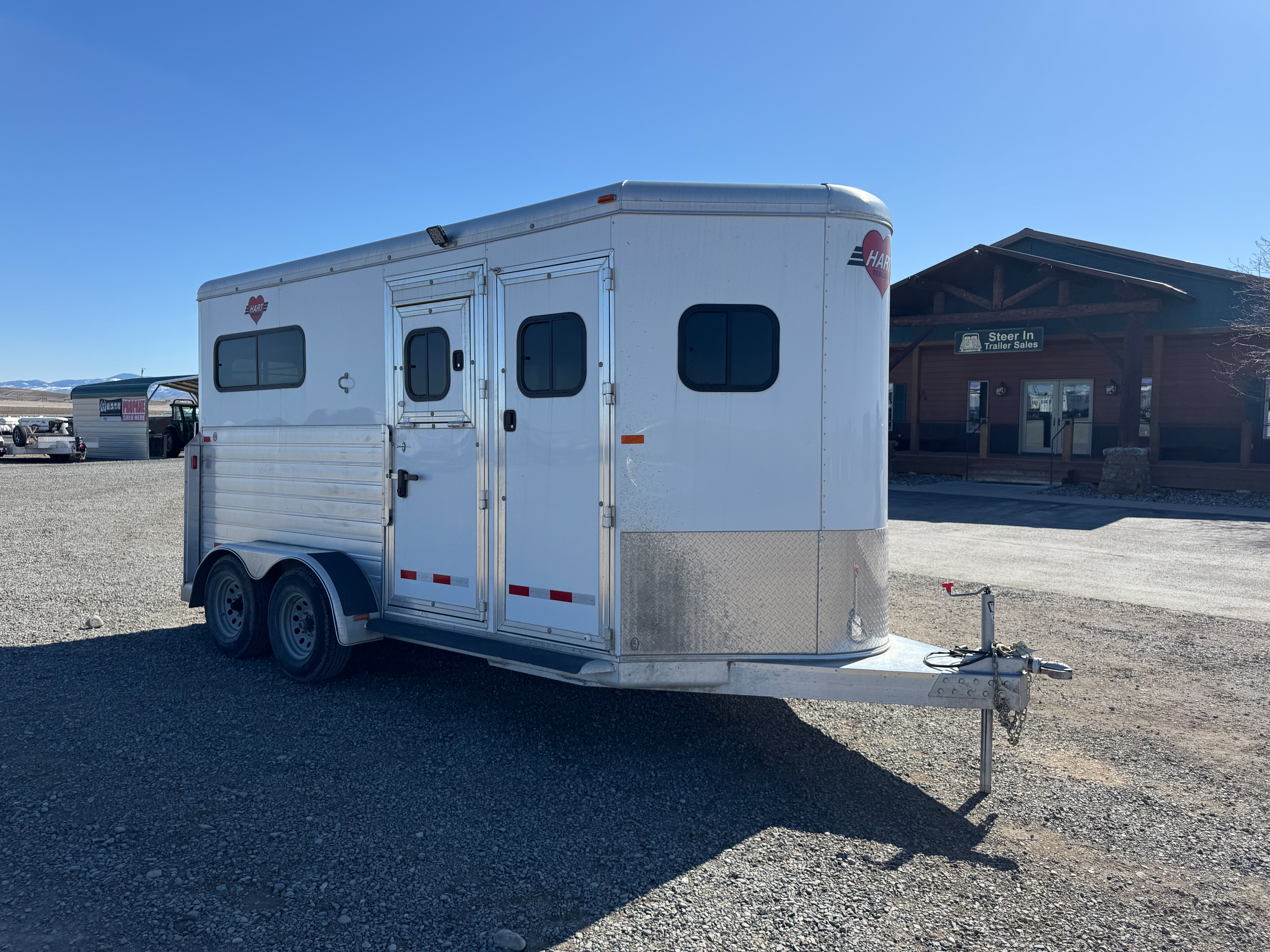 Used 2023 Hart Trailer 2H Straight Horse Trailer