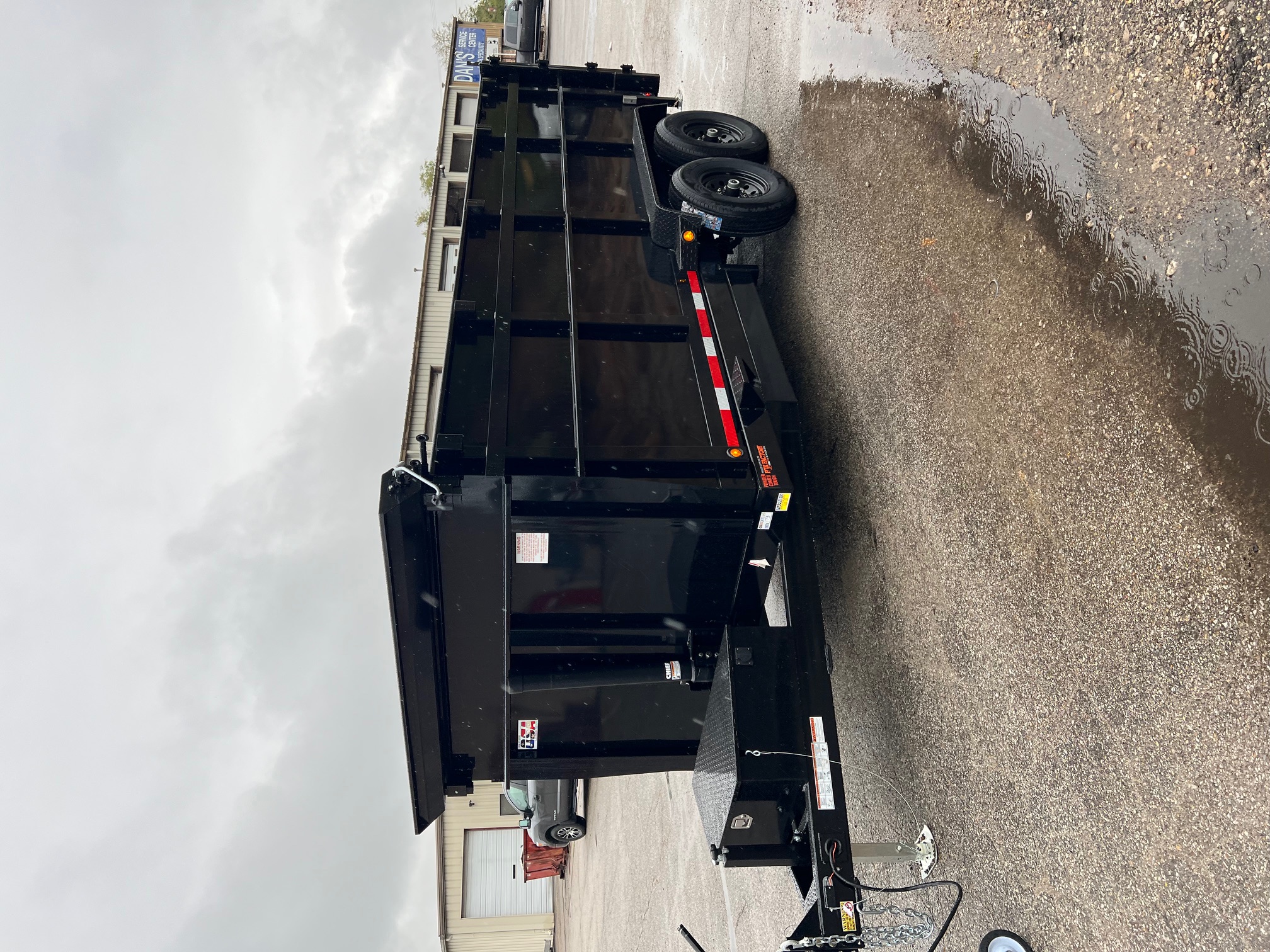 New 2026 QUALITY STEEL CJ 83" x 16' Dump Trailer 4' High Side #260173