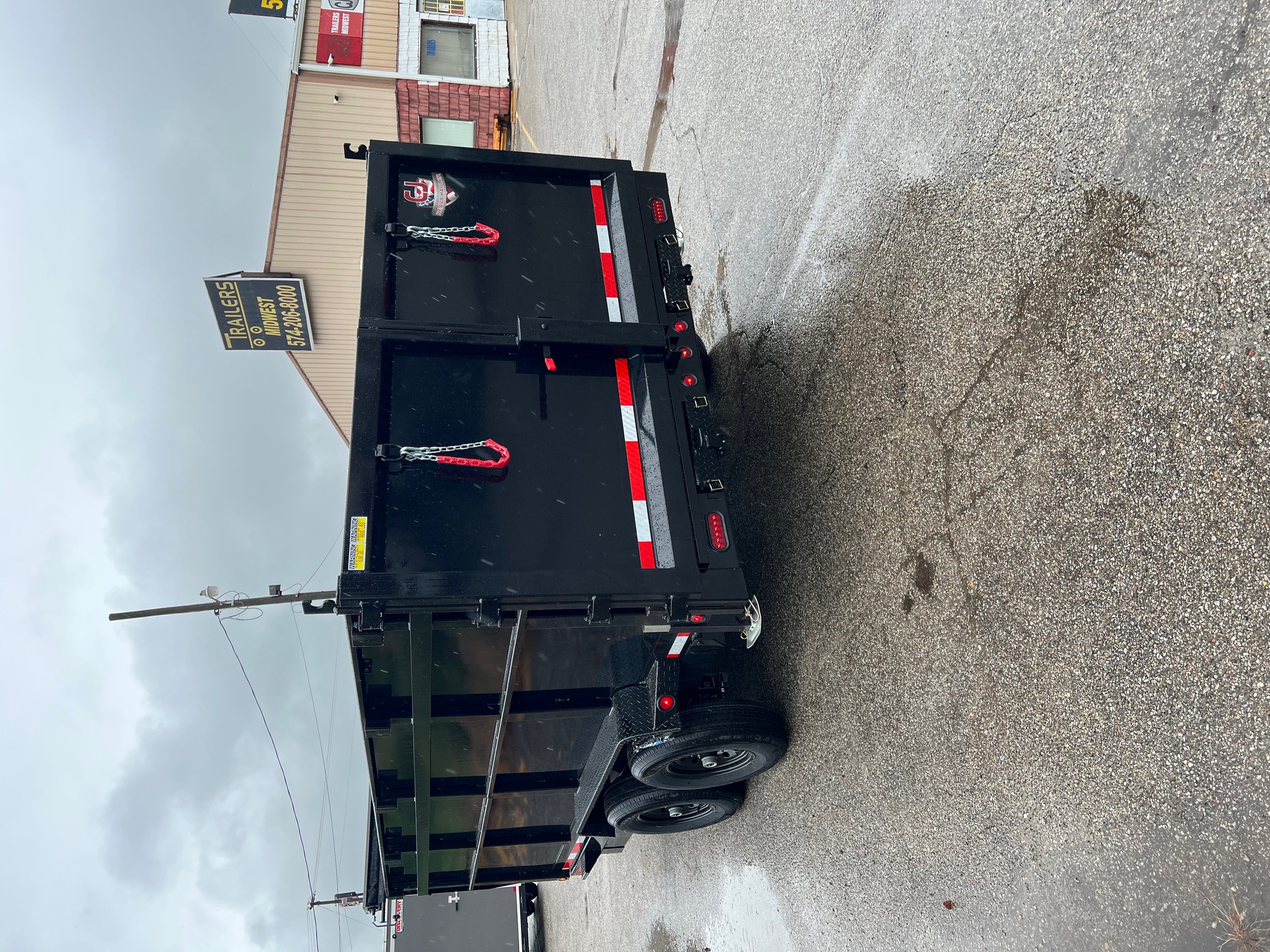 New 2026 QUALITY STEEL CJ 83" x 16' Dump Trailer 4' High Side #260173