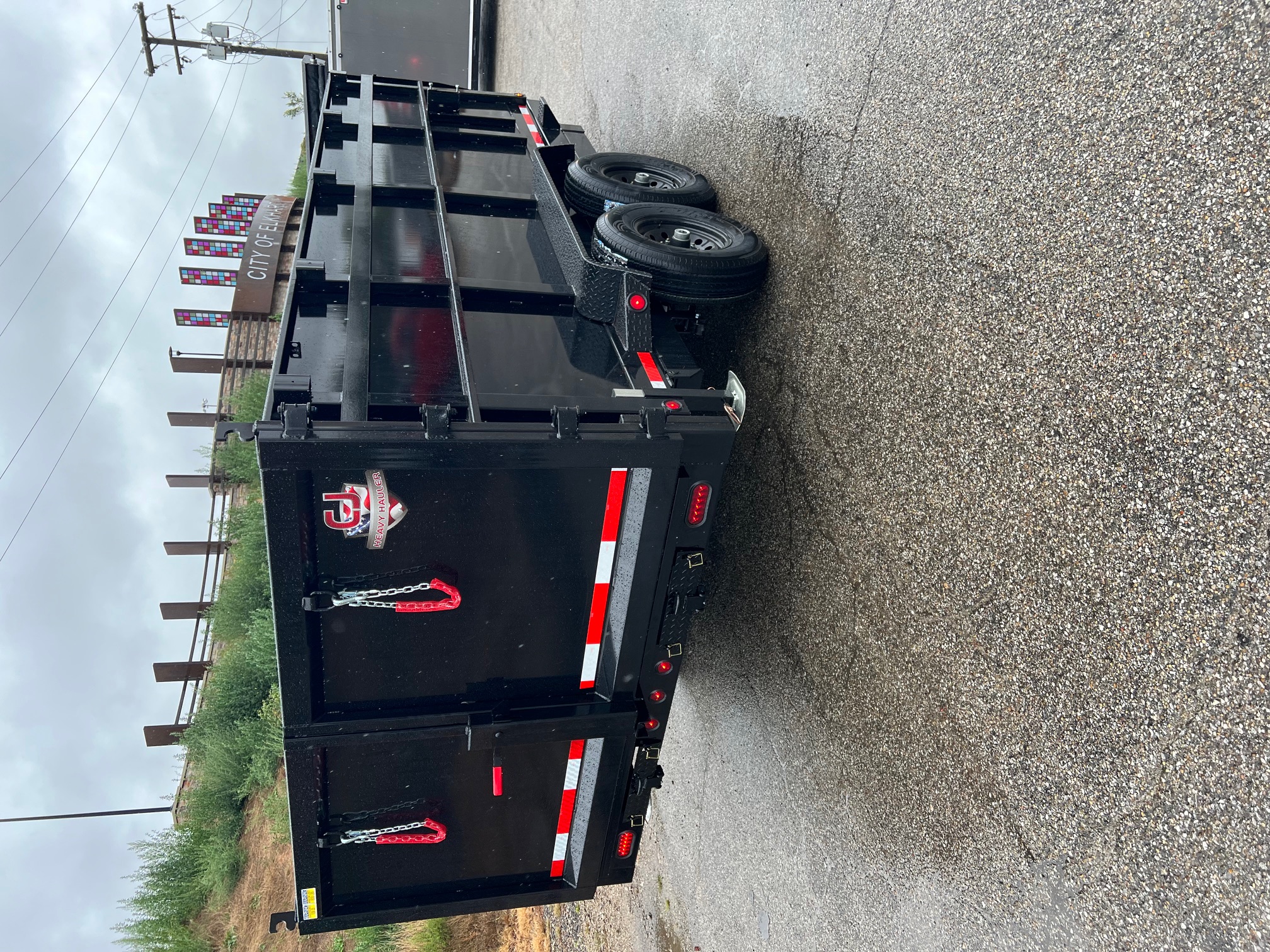 New 2026 QUALITY STEEL CJ 83" x 16' Dump Trailer 4' High Side #260173