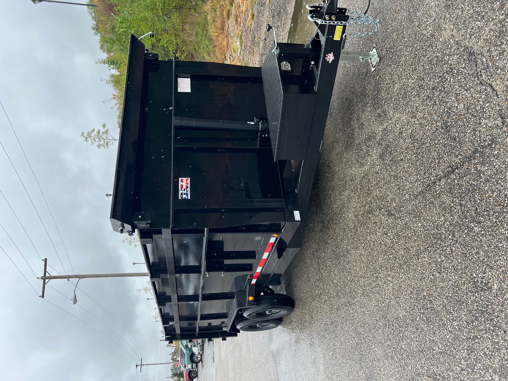 New 2026 QUALITY STEEL CJ 83" x 16' Dump Trailer 4' High Side #260173