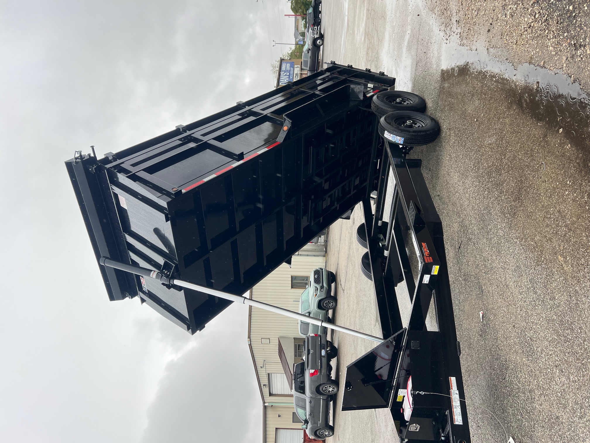 New 2026 QUALITY STEEL CJ 83" x 16' Dump Trailer 4' High Side #260173