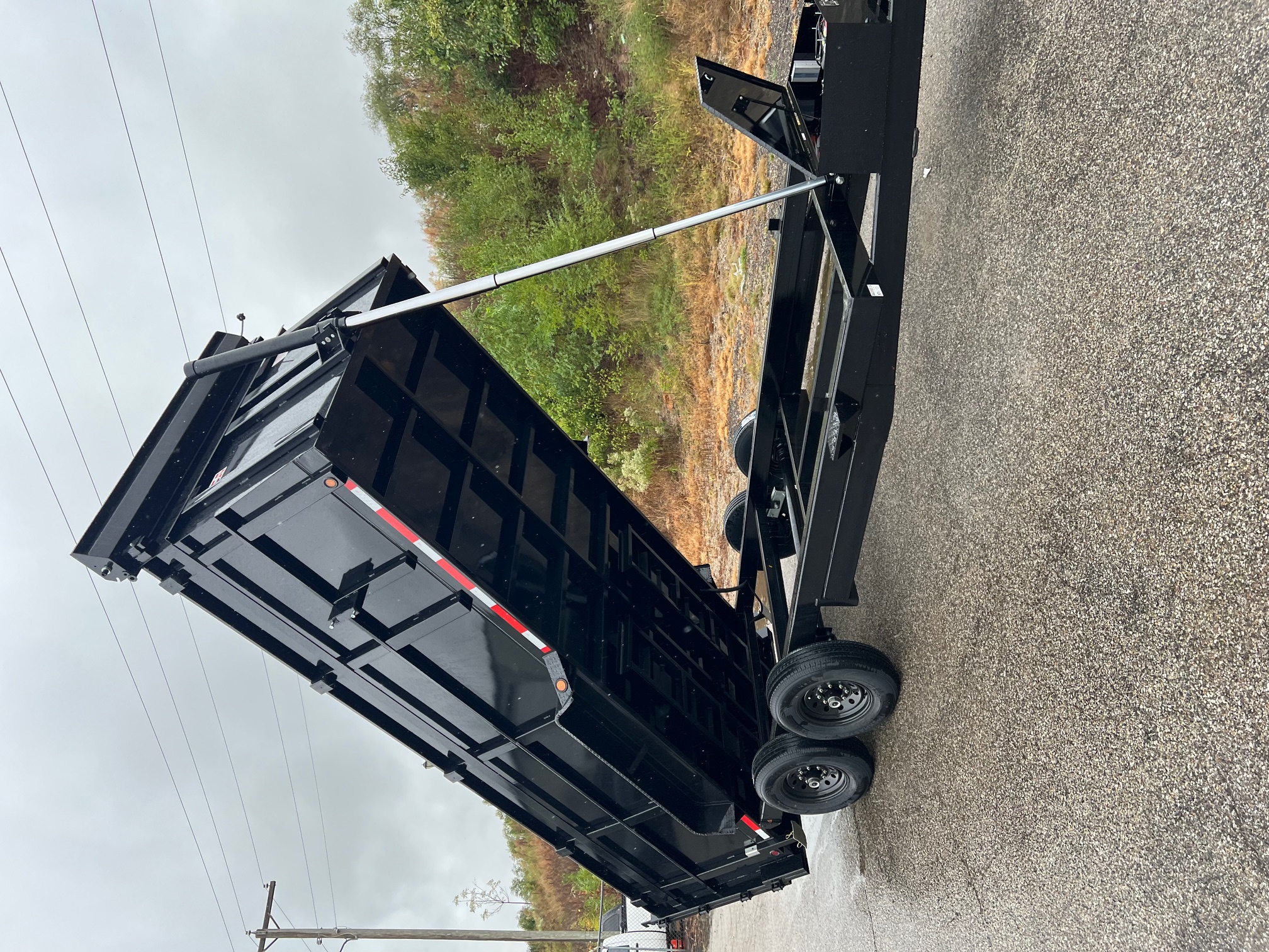 New 2026 QUALITY STEEL CJ 83" x 16' Dump Trailer 4' High Side #260173