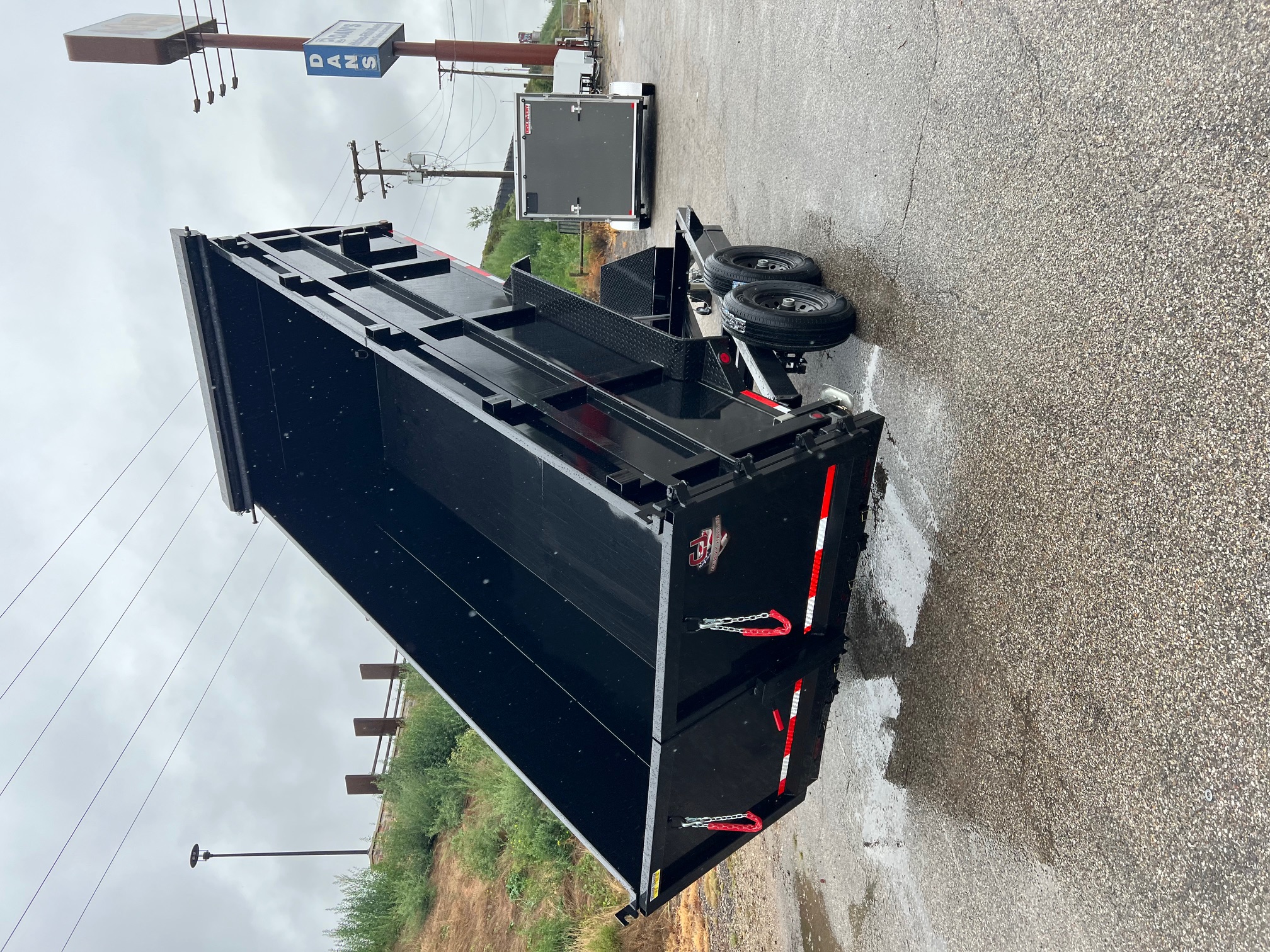 New 2026 QUALITY STEEL CJ 83" x 16' Dump Trailer 4' High Side #260173