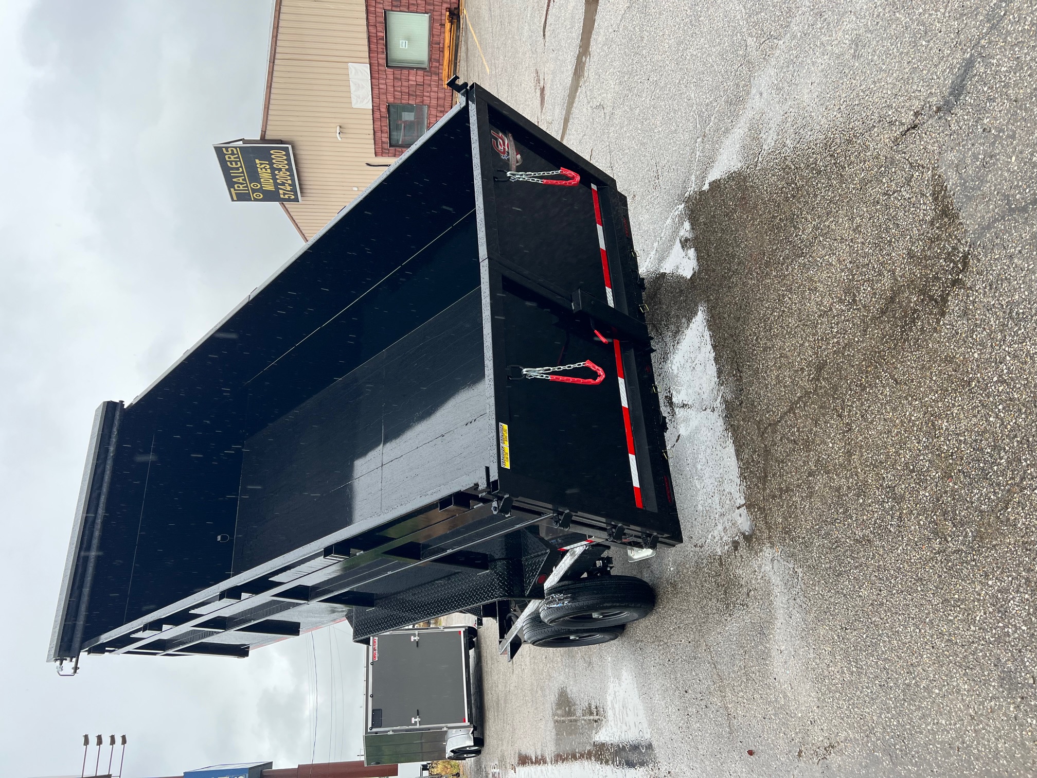 New 2026 QUALITY STEEL CJ 83" x 16' Dump Trailer 4' High Side #260173
