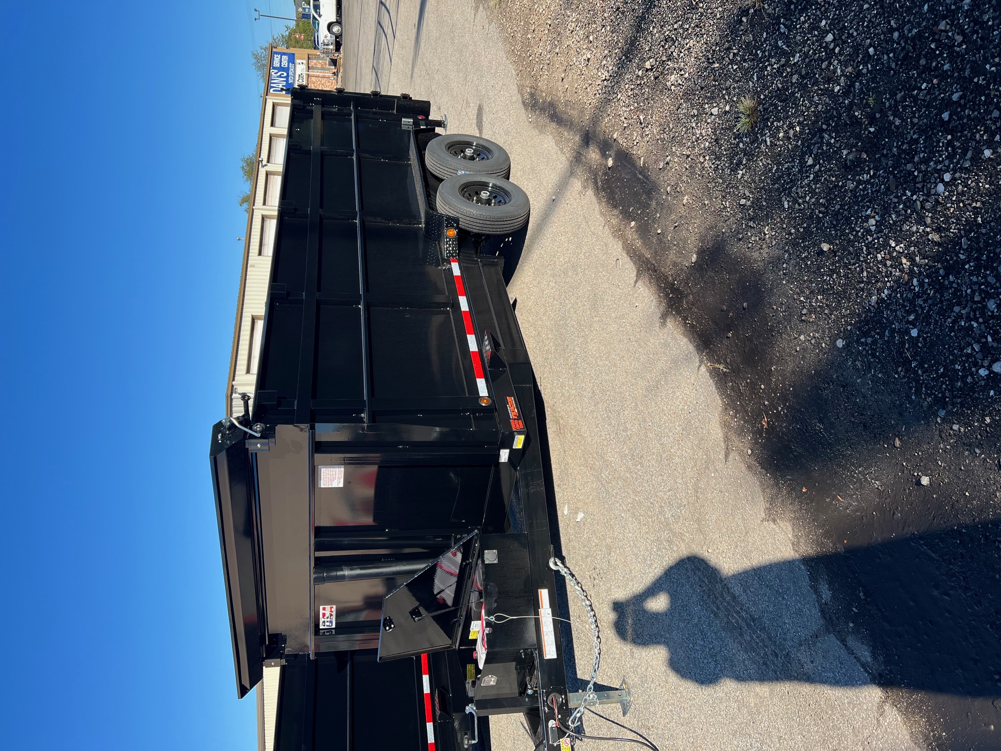 New 2026 QUALITY STEEL CJ 83" x 16' Dump Trailer 4' High Side #260174