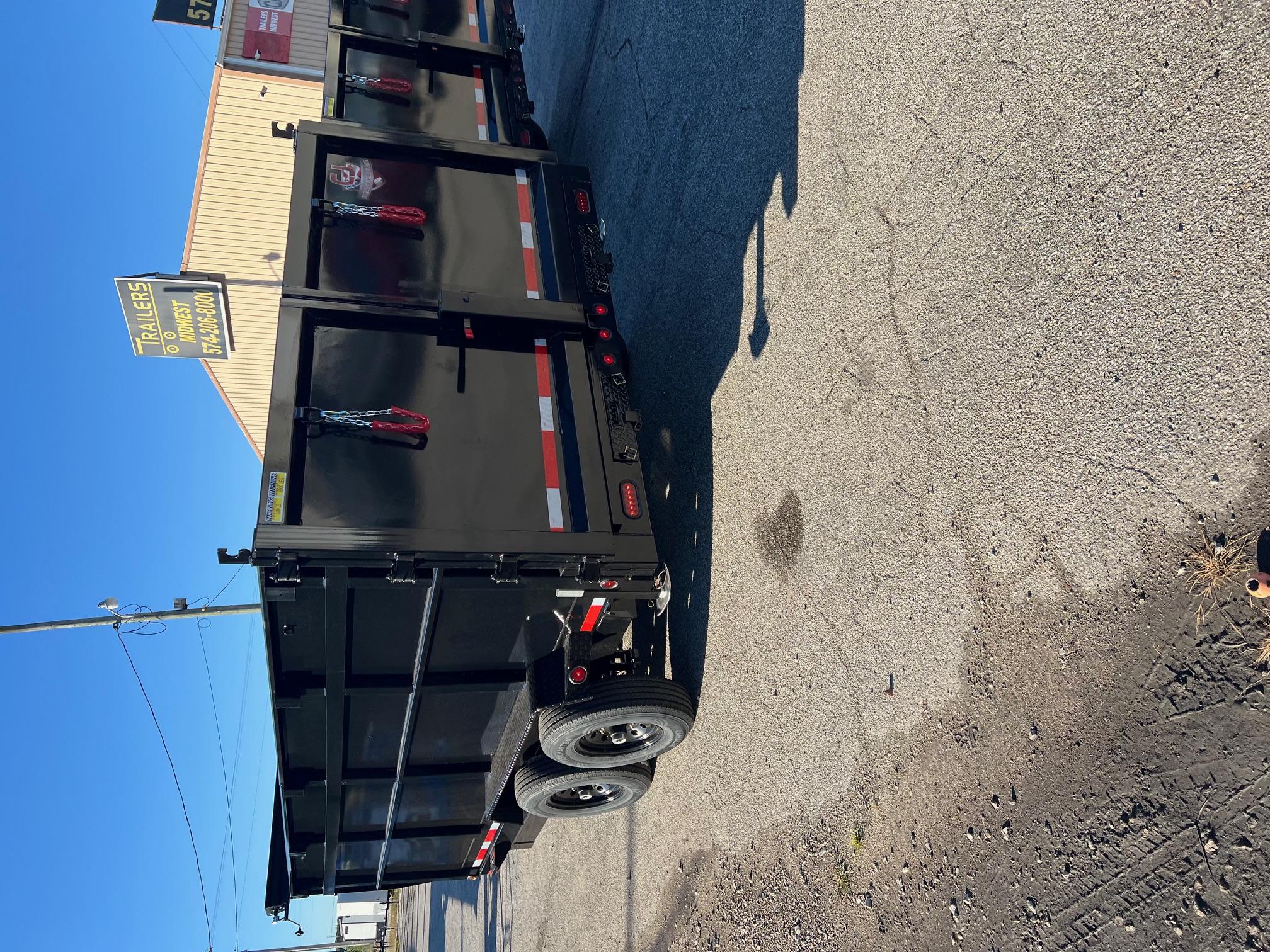 New 2026 QUALITY STEEL CJ 83" x 16' Dump Trailer 4' High Side #260174