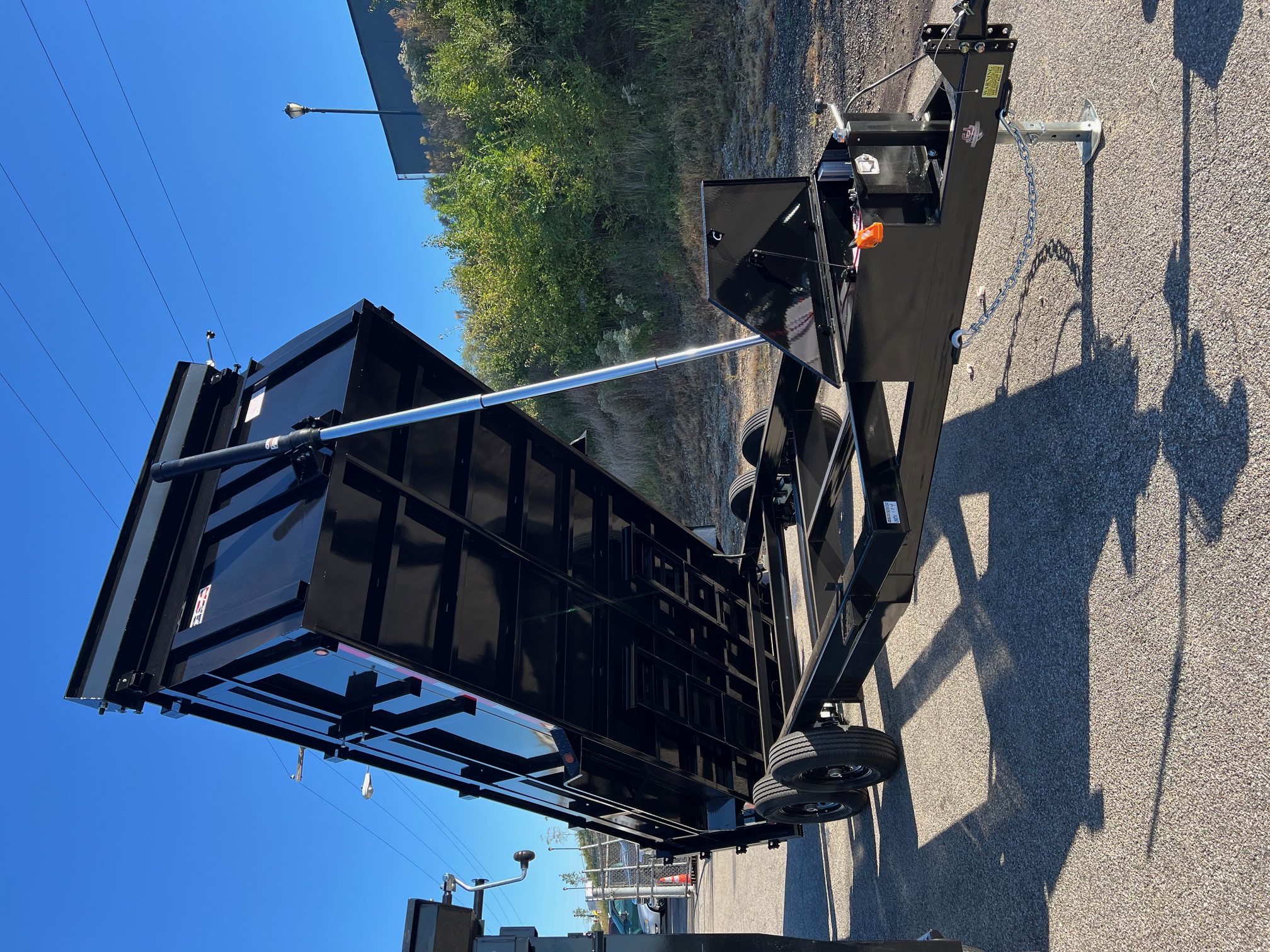 New 2026 QUALITY STEEL CJ 83" x 16' Dump Trailer 4' High Side #260174