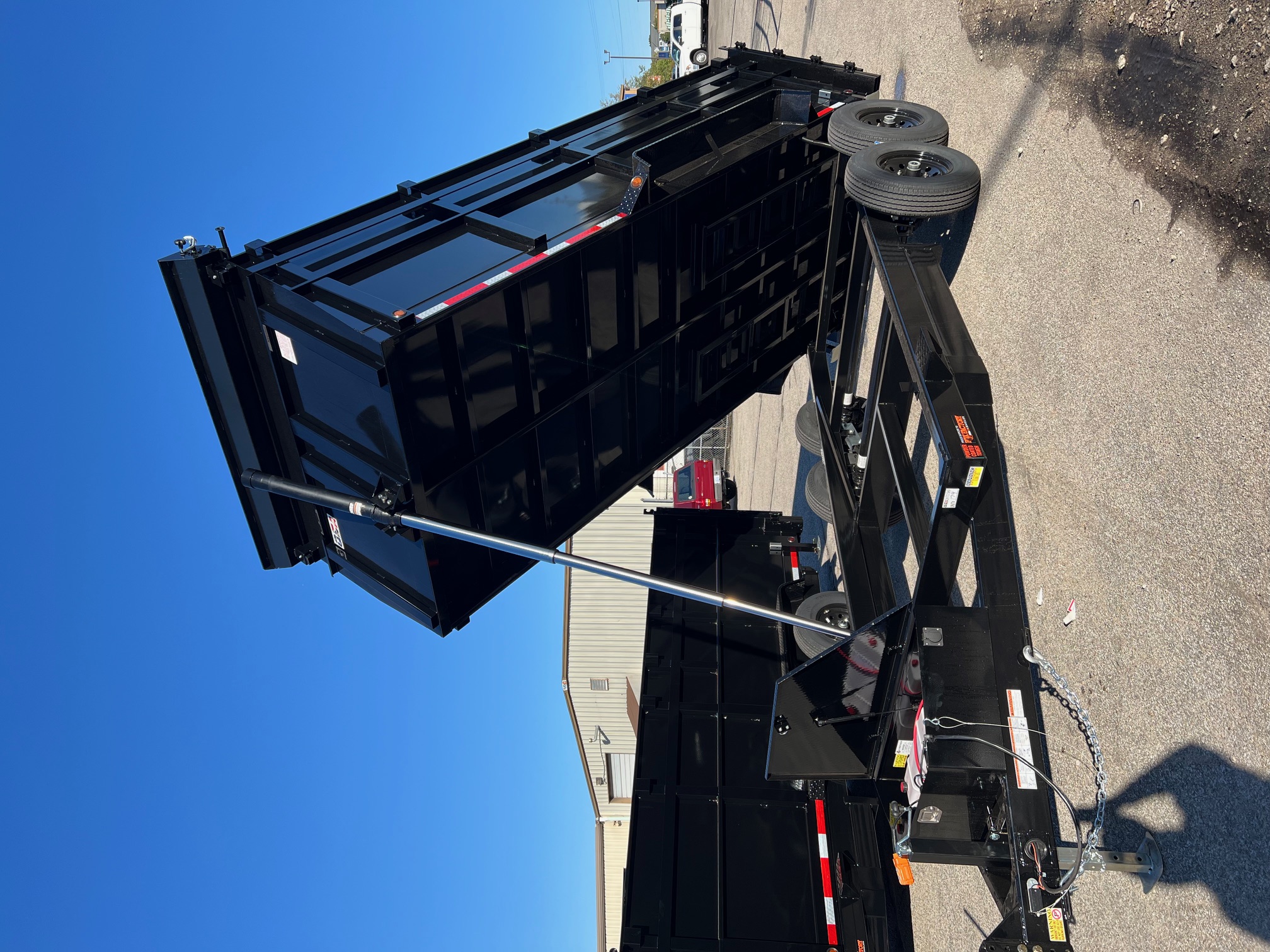 New 2026 QUALITY STEEL CJ 83  x 16' Dump Trailer 4' High Side #260174