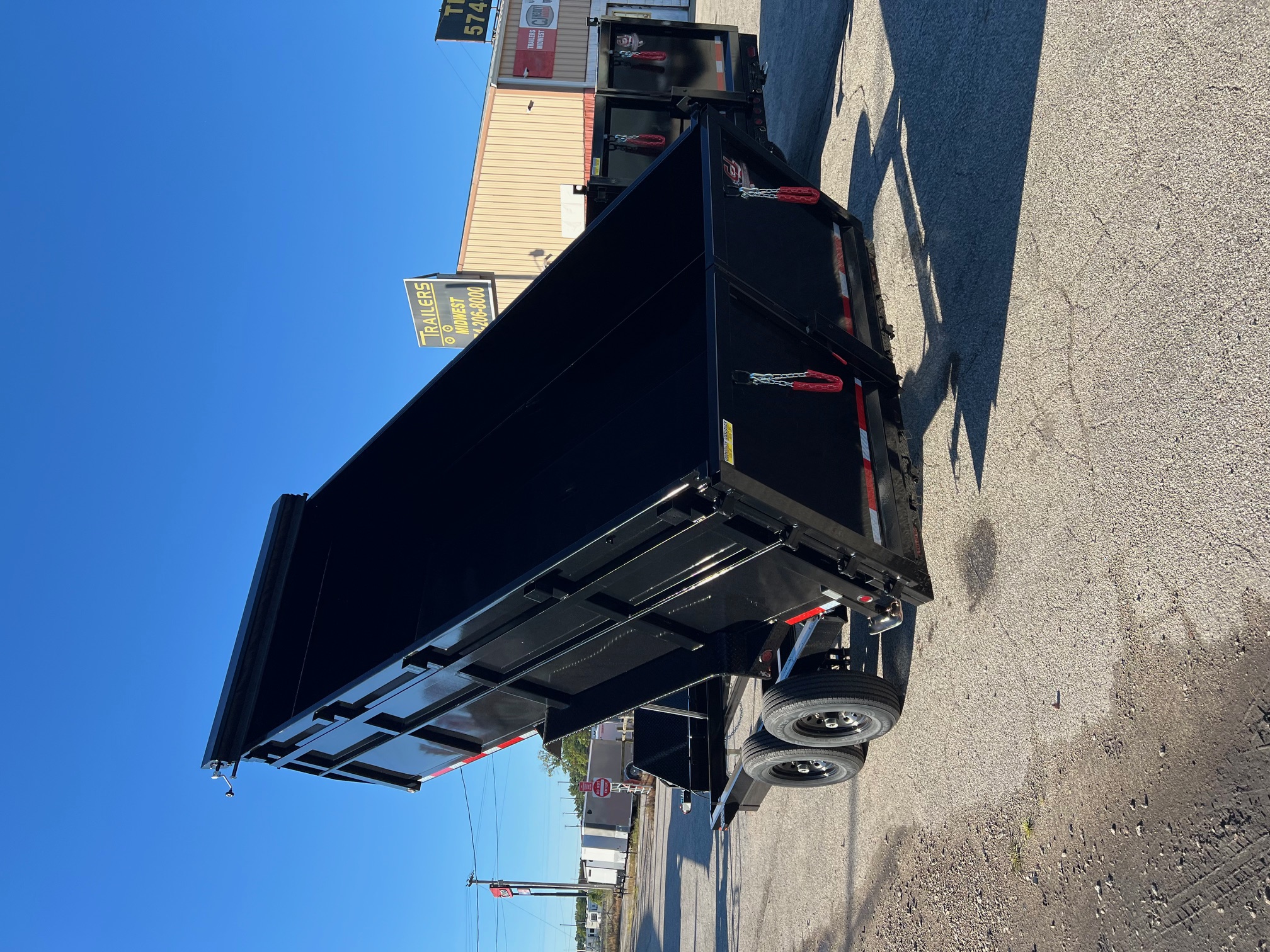 New 2026 QUALITY STEEL CJ 83" x 16' Dump Trailer 4' High Side #260174