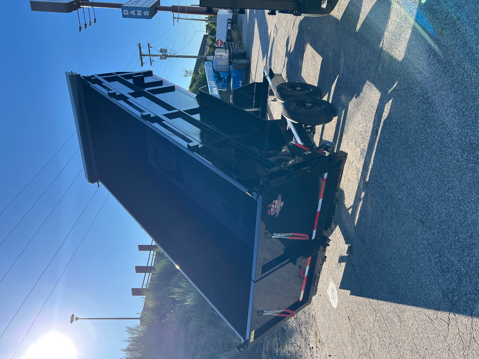 New 2026 QUALITY STEEL CJ 83" x 16' Dump Trailer 4' High Side #260174