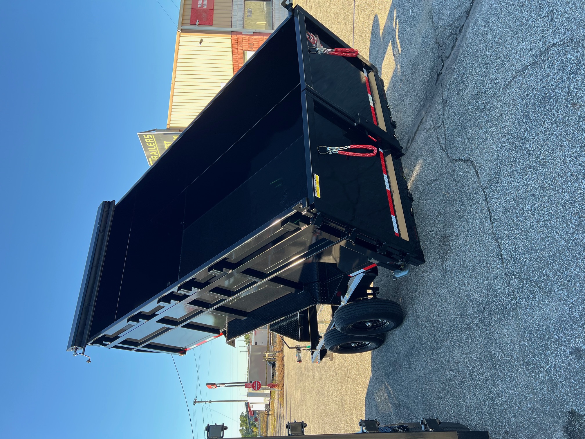 New 2026 QUALITY STEEL CJ 83X14 14k GVWR Dump Trailer 4' High Side #260177