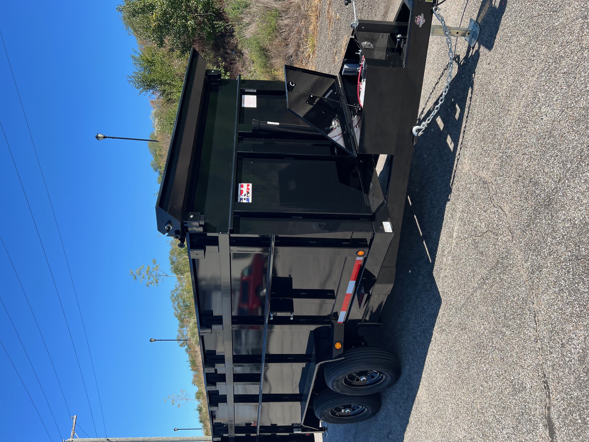 New 2026 QUALITY STEEL CJ 83X14 14k GVWR Dump Trailer 4' High Side #260179