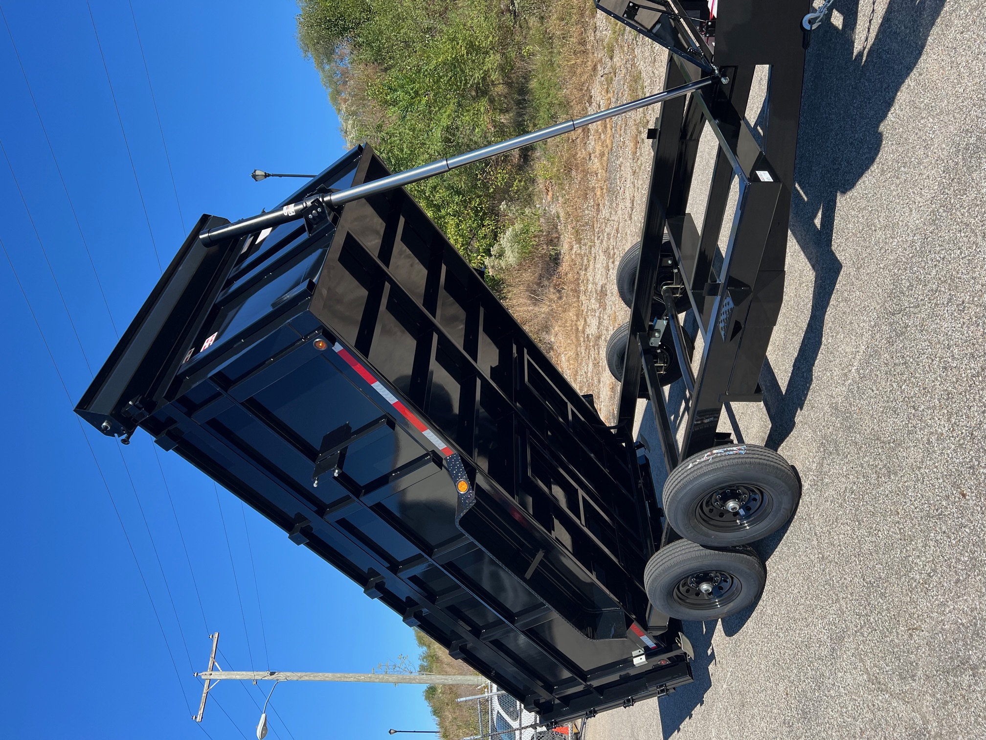 New 2026 QUALITY STEEL CJ 83X14 14k GVWR Dump Trailer 4' High Side #260178