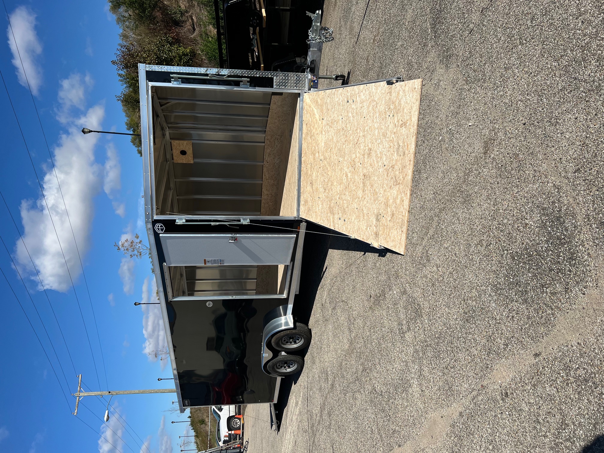 New 2026 Forest River Lighting 7 x 23 All Aluminum Snowmobile Trailer #41935