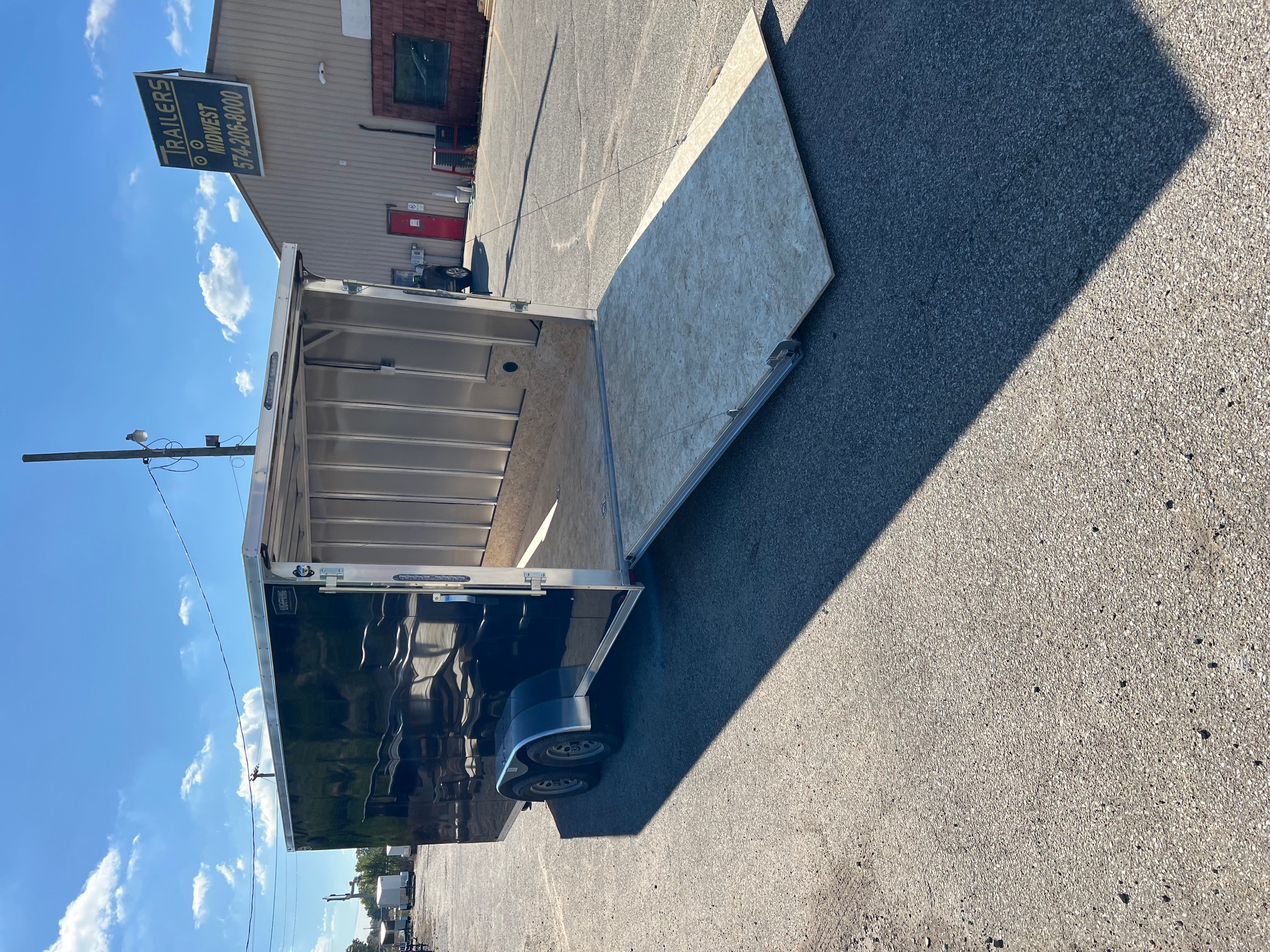 New 2026 Forest River Lighting 7 x 23 All Aluminum Snowmobile Trailer #41935