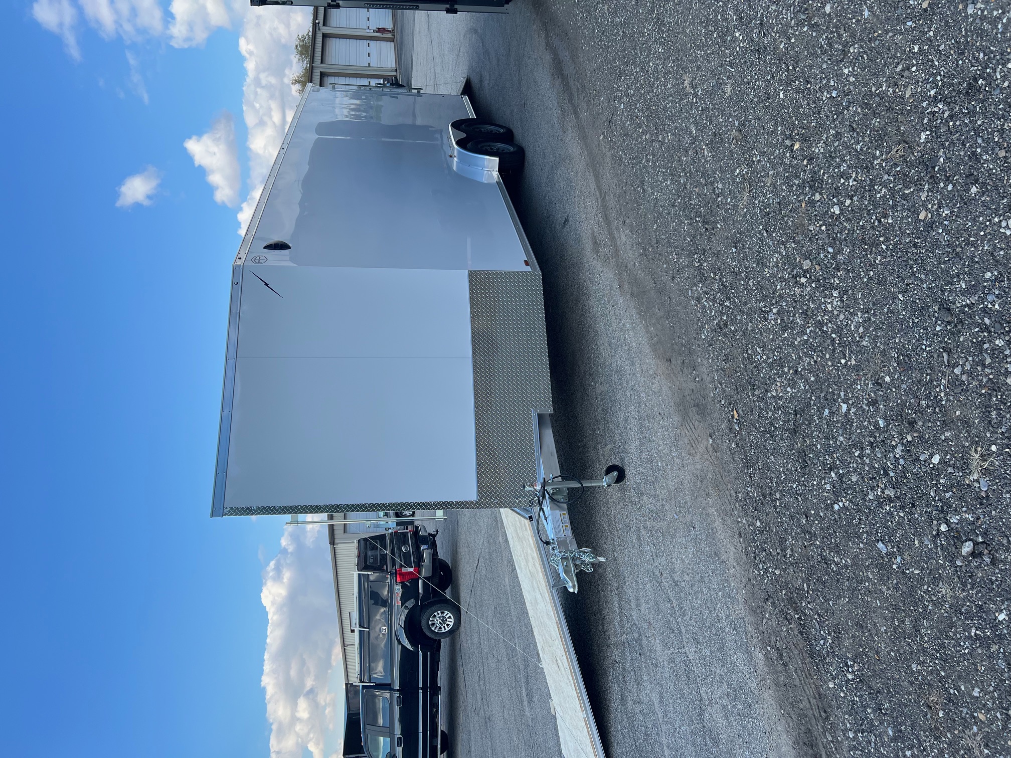 New 2026 FOREST RIVER Lighting 7.5 x 27 All Aluminum Snowmobile Trailer #41901